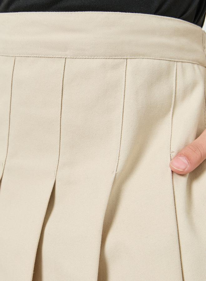 ستايلي تنورة ميني قطن بكسرات - Image 2